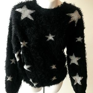 Furry Shaggy Star Sweater